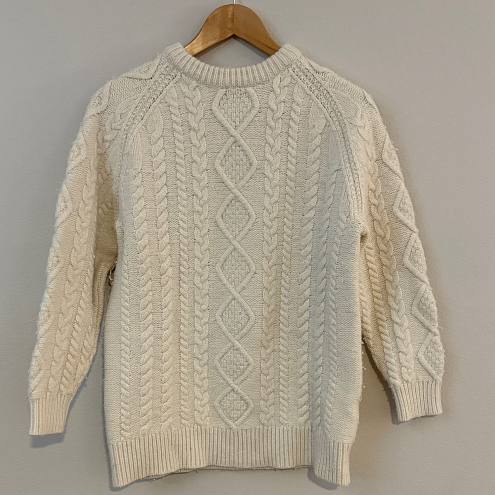 Wilfred Cream Cable Knit Sweater